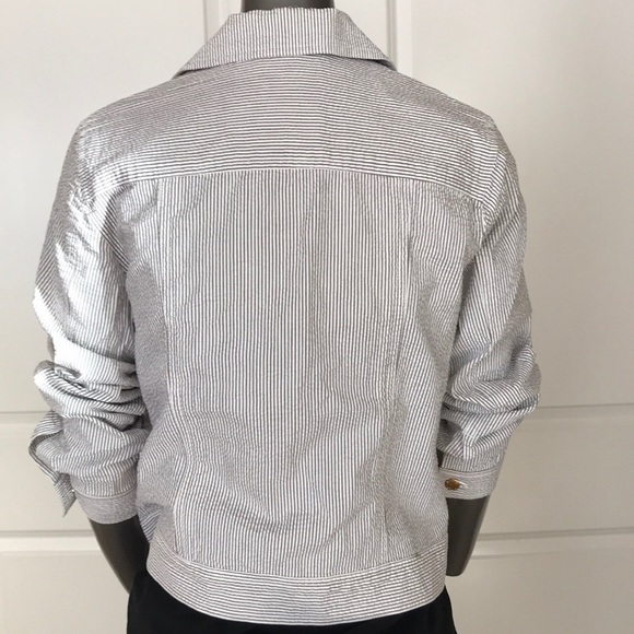 Anne Klein Sport Seersucker Jacket - Picture 4 of 7